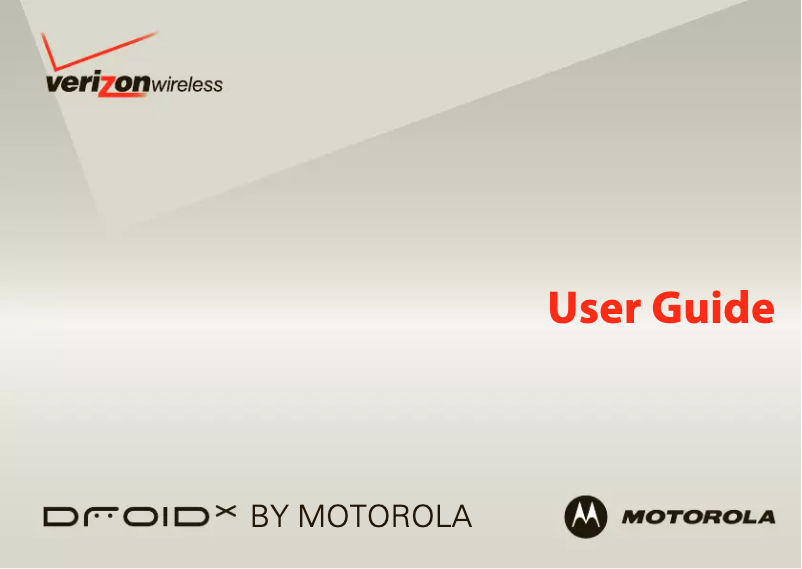Página 1 del manual Manual de usuario Motorola Droid X