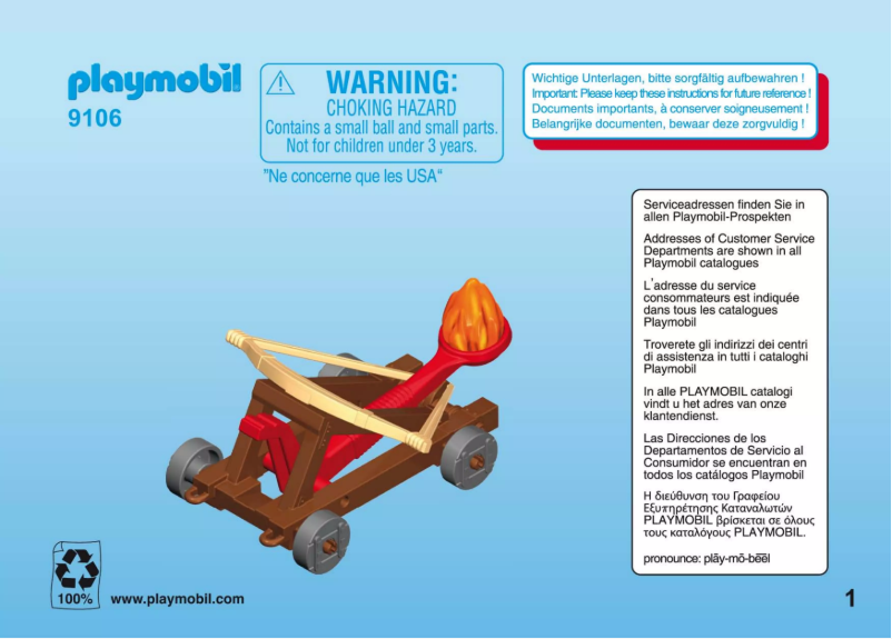 Image de la première page du manuel de l'appareil Knights Knight's Catapult Carry Case