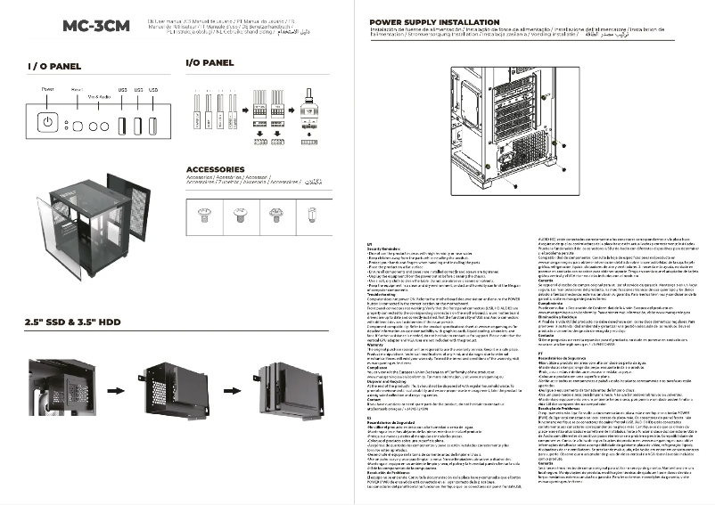 Image de la première page du manuel de l'appareil MC-3CM