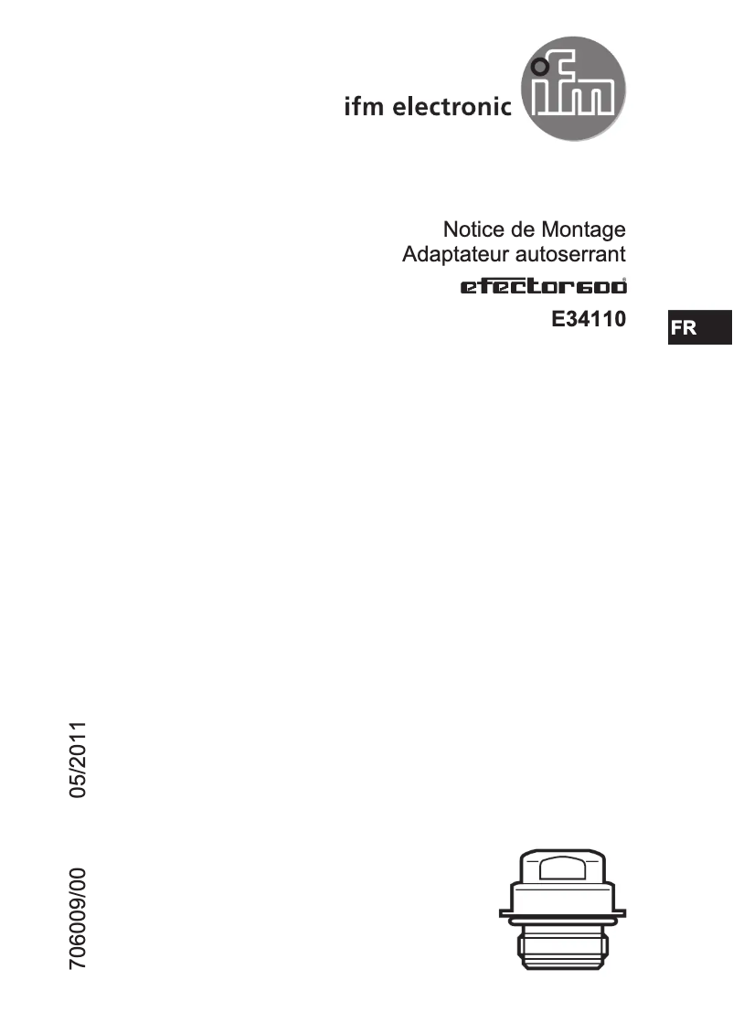 Page n°1 - Manuel utilisateur IFM E34110
