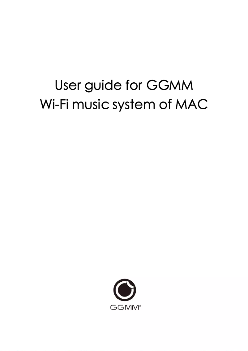 Página 1 del manual Manual de usuario GGMM WS-401