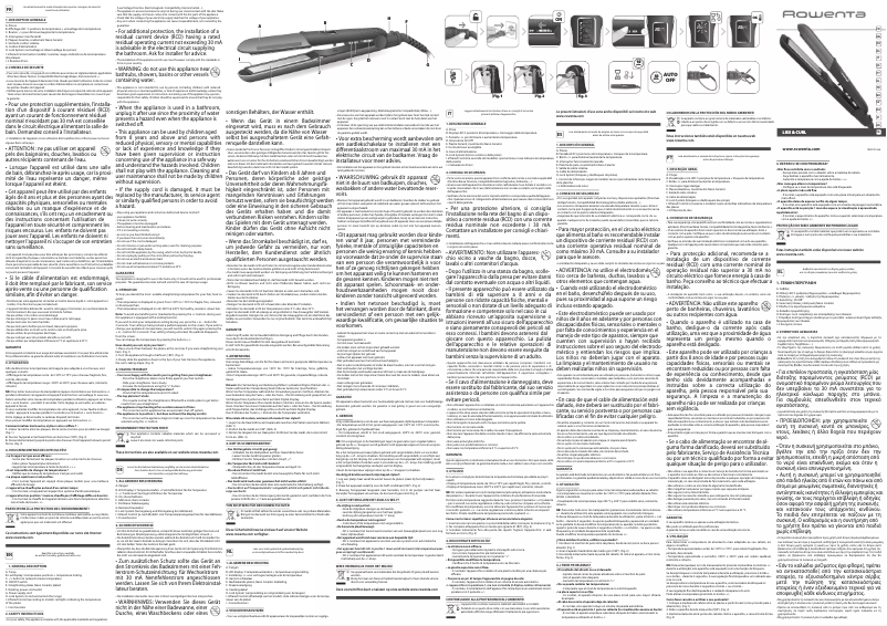 Page n°1 - Manuel utilisateur Rowenta SF6220