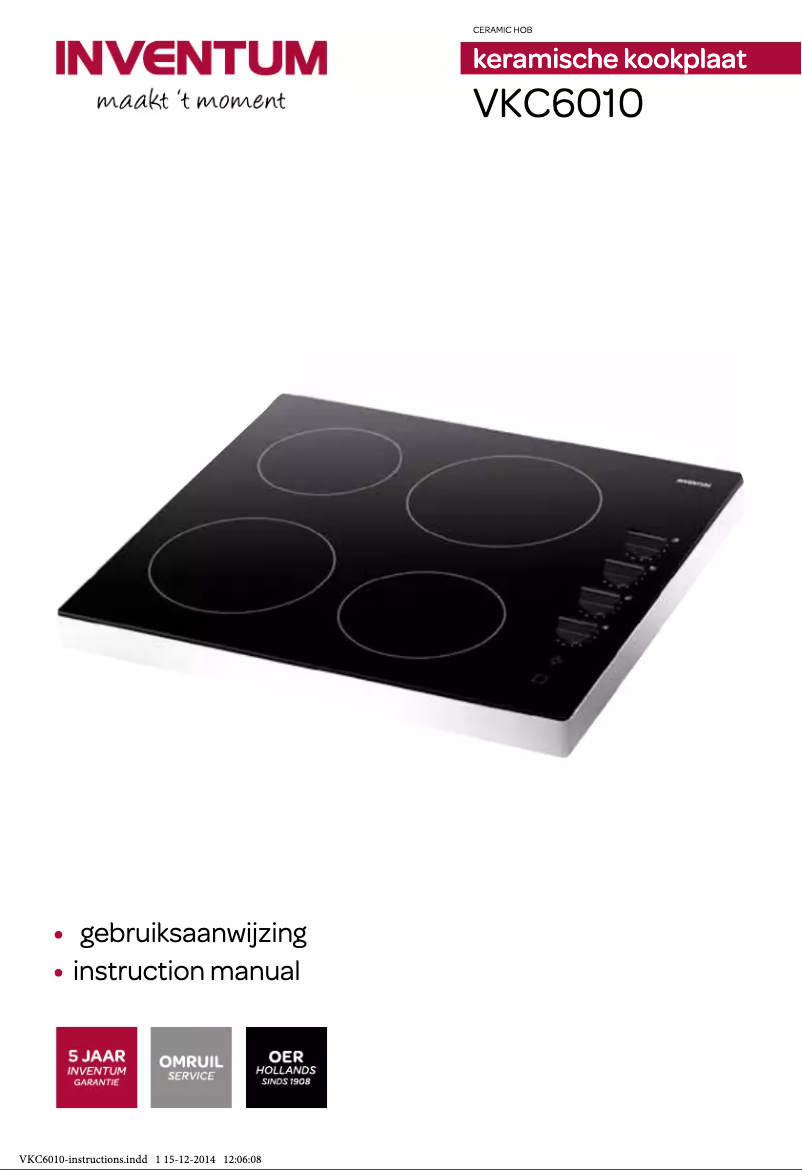 Image de la première page du manuel de l'appareil VKC6010