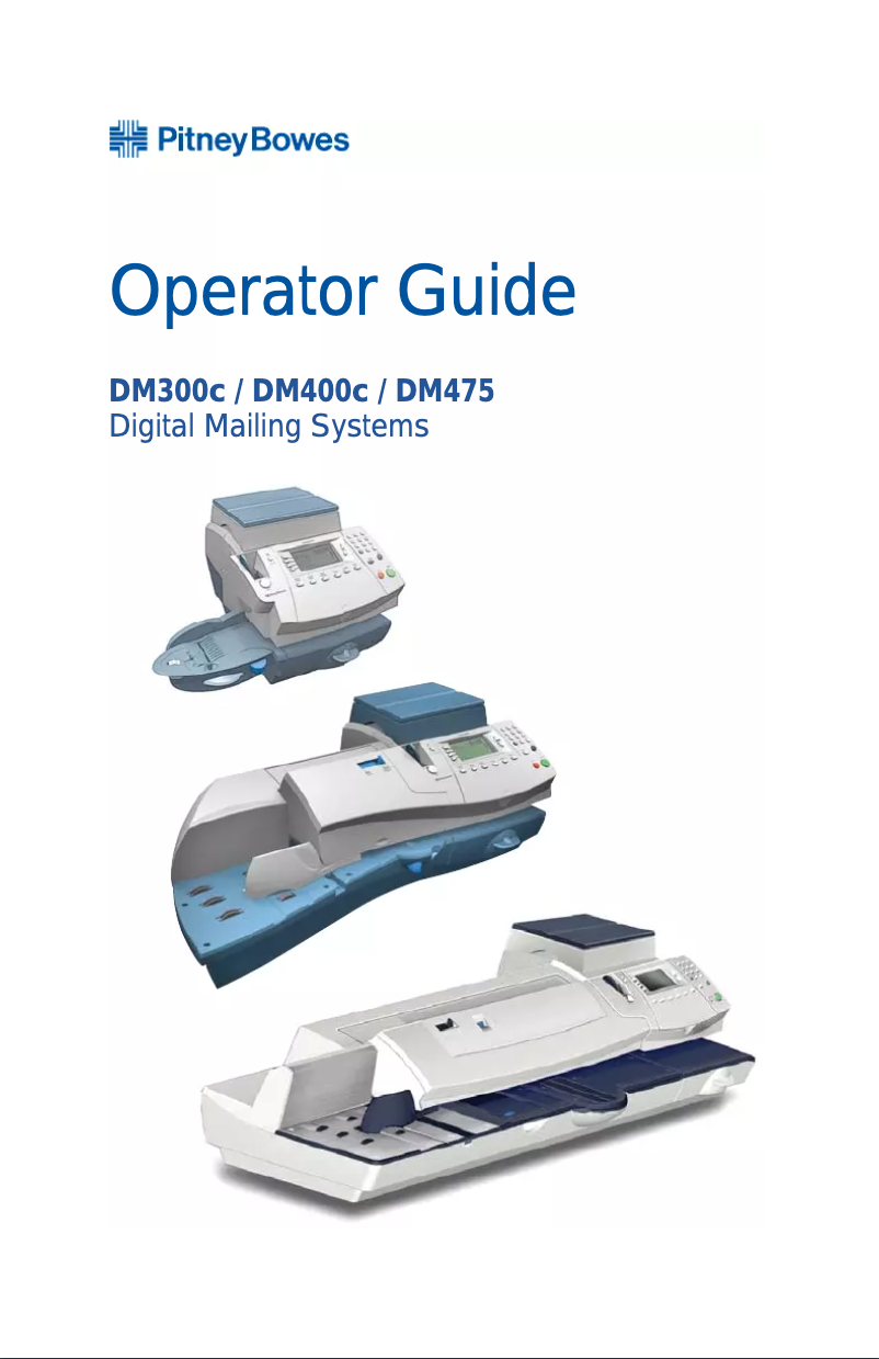 Página 1 del manual Manual de usuario Pitney Bowes DM475