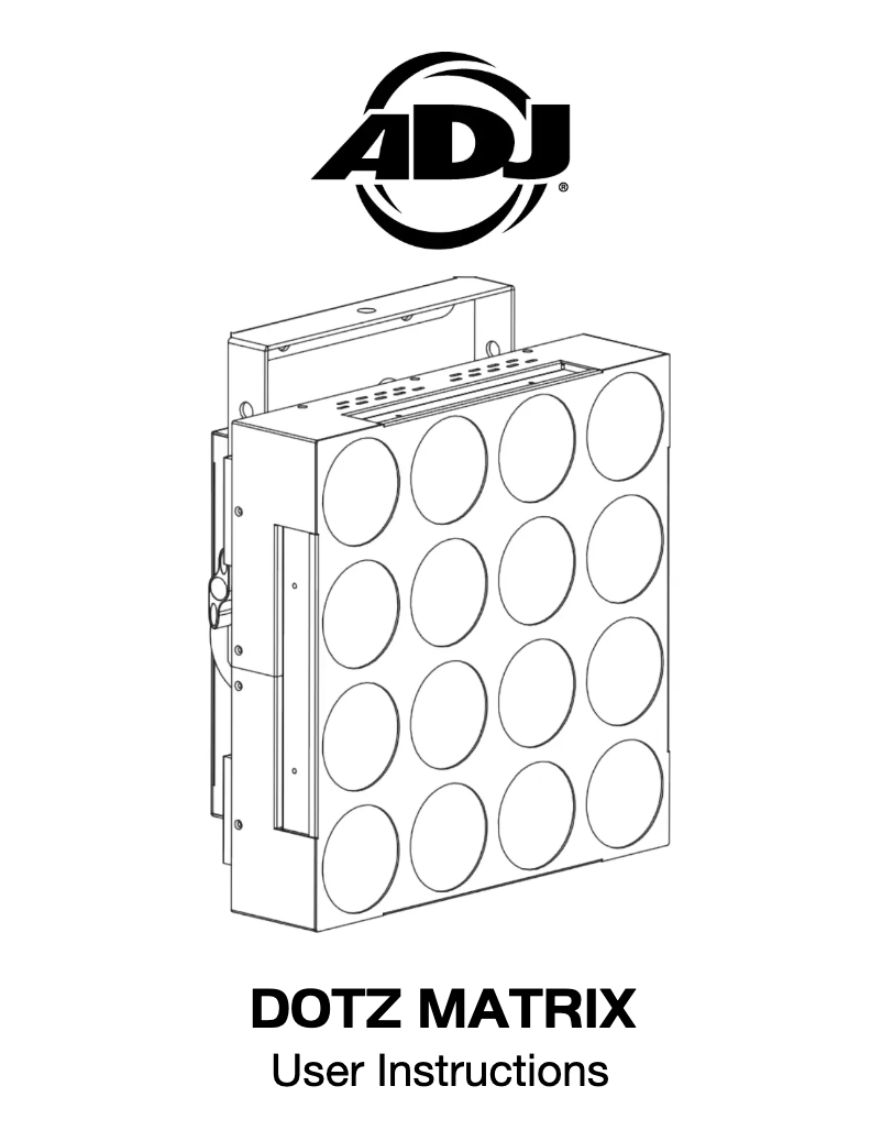 Página 1 del manual Manual de usuario American DJ Dotz Matrix