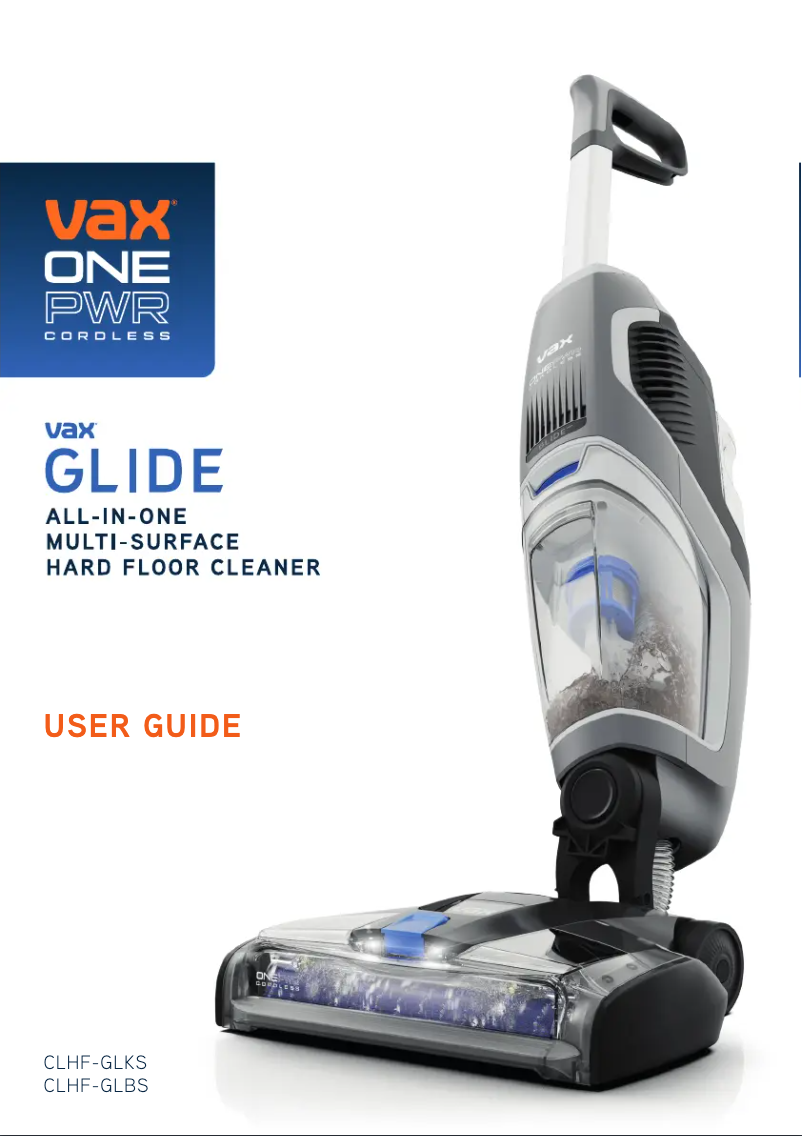 Página 1 del manual Manual de usuario Vax Glide CLHF-GLKSRB