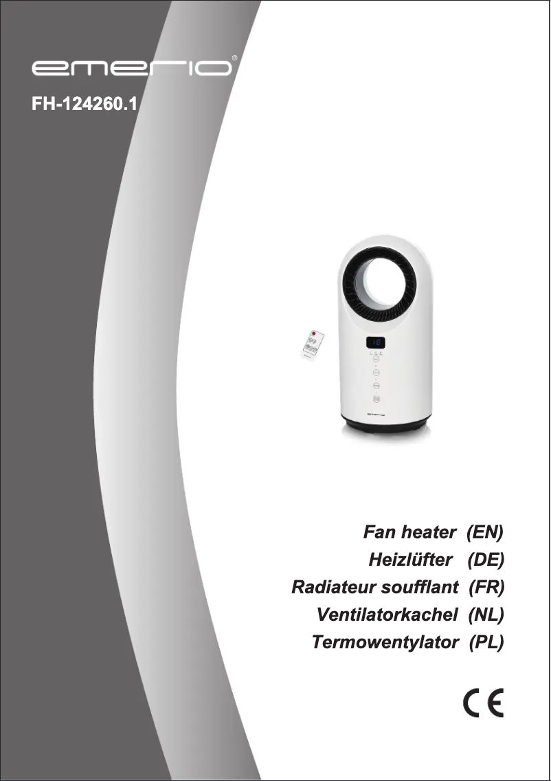 Image de la première page du manuel de l'appareil FH-124260