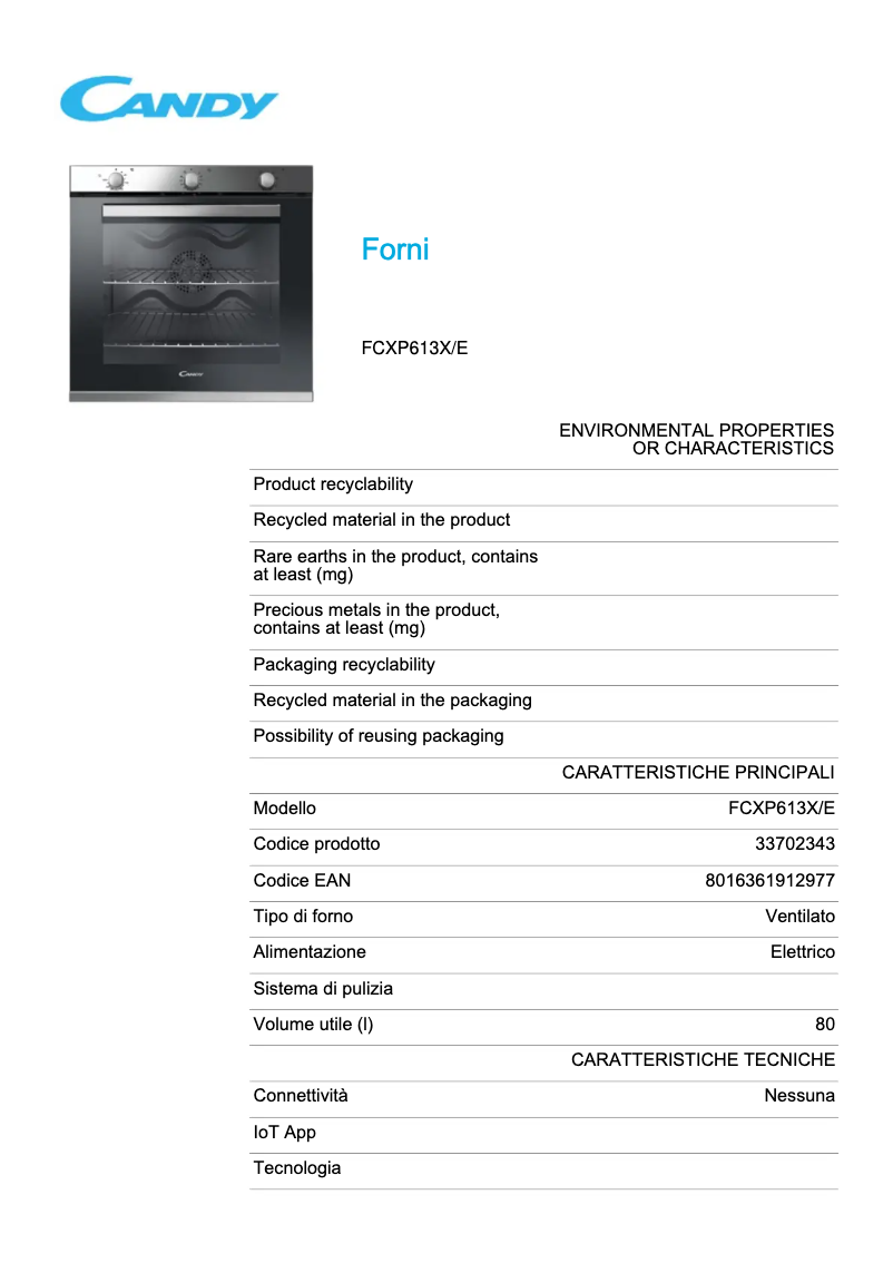 Image de la première page du manuel de l'appareil FCXP613X/E