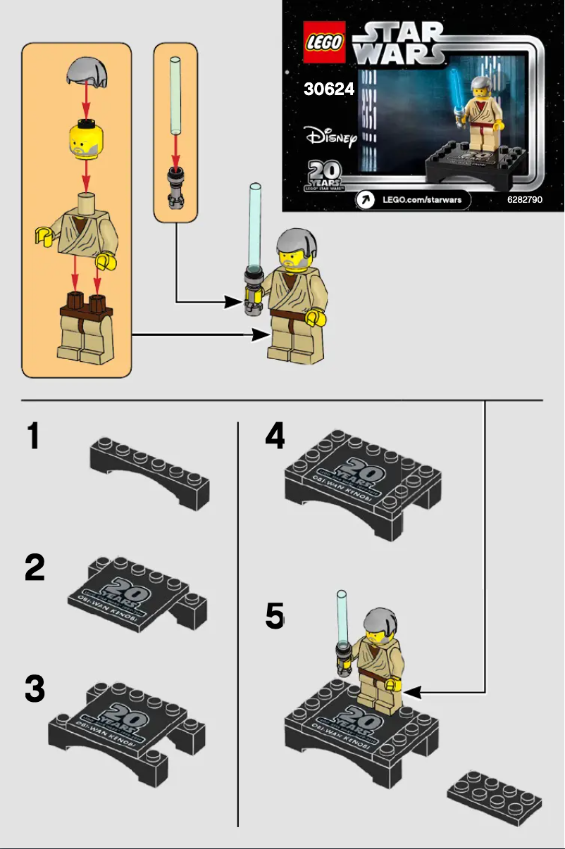 Page 1 de la notice Manuel utilisateur Lego Star Wars 30624