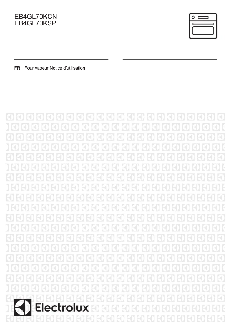 Page 1 de la notice Manuel utilisateur Electrolux EB4GL70KSP