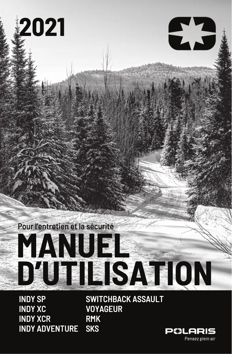 Page n°1 - Manuel utilisateur Polaris 600 Indy XC 137 (2021)