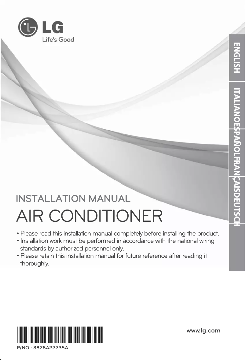 Page 1 de la notice Guide d'installation LG MC24AHR