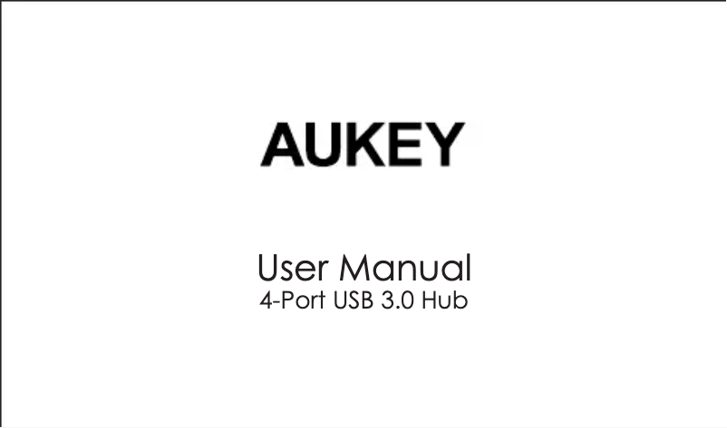 Page 1 de la notice Manuel utilisateur Aukey CB-H36