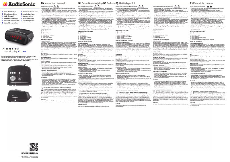 Image de la première page du manuel de l'appareil CL-1469