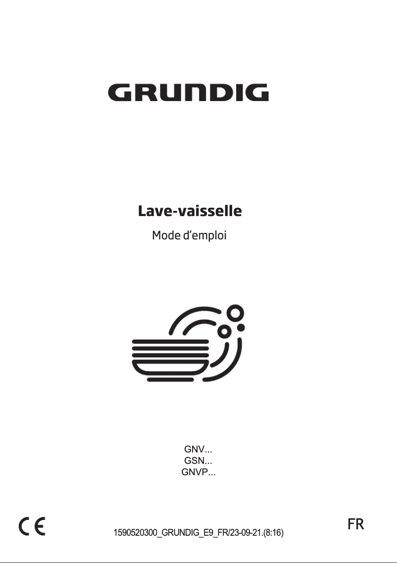Page 1 de la notice Manuel utilisateur Grundig GNVP4631B