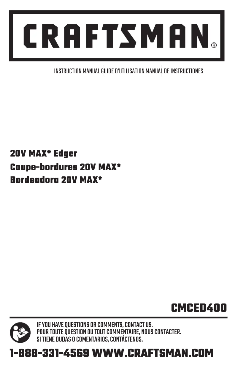 Page 1 de la notice Manuel utilisateur Craftsman CMCED400