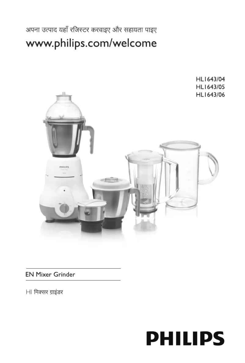 Page n°1 - Manuel utilisateur Philips Avance Collection HL1643