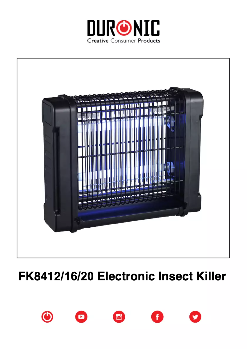 Page n°1 - Manuel utilisateur Duronic IRT1000