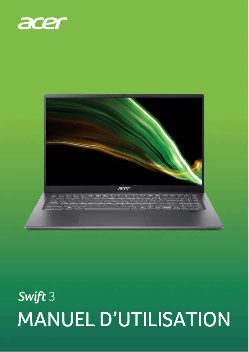 Página 1 del manual Manual de usuario Acer Swift 3 Pro