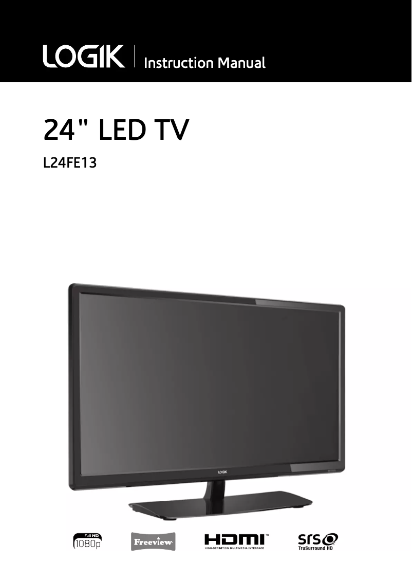 Página 1 del manual Manual de usuario Logik L24FE13