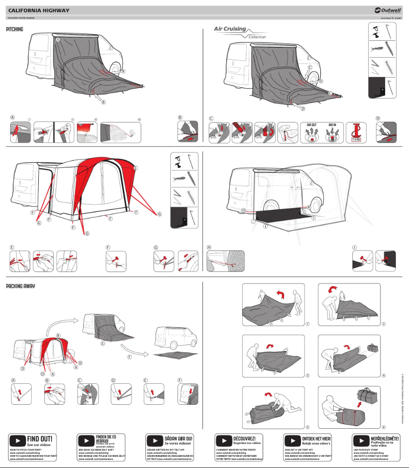 Page 1 de la notice Manuel utilisateur Outwell California Highway