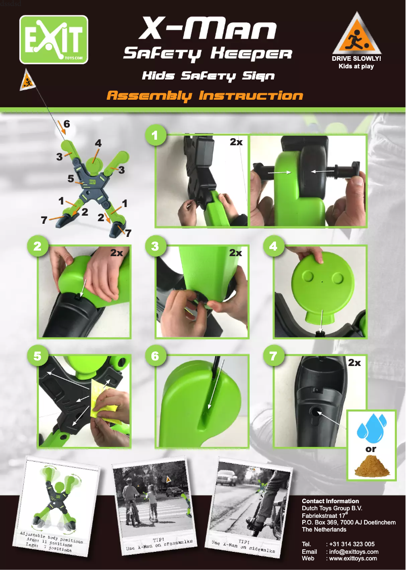 Image de la première page du manuel de l'appareil X-Man Safety Keeper