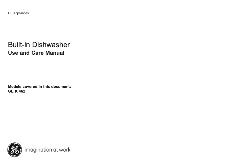 Image de la première page du manuel de l'appareil K 462 EGXB