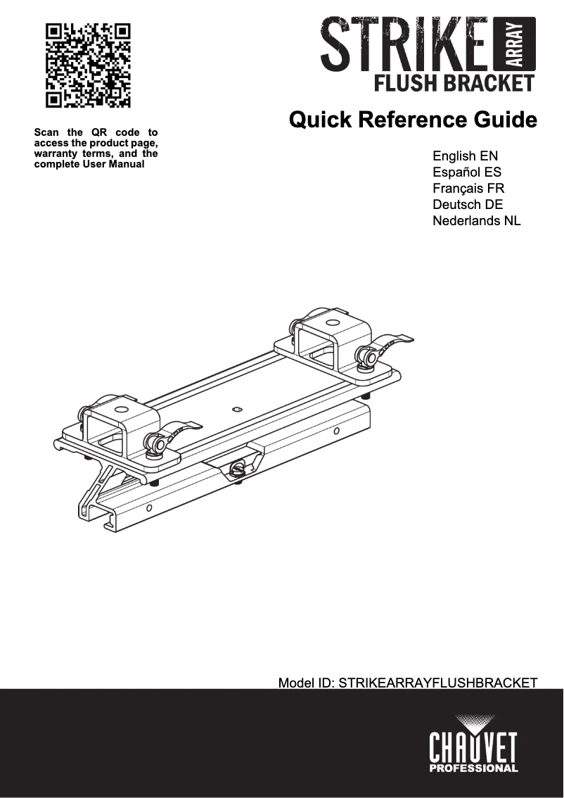 Page n°1 - Manuel utilisateur Chauvet STRIKE Array Flush Bracket
