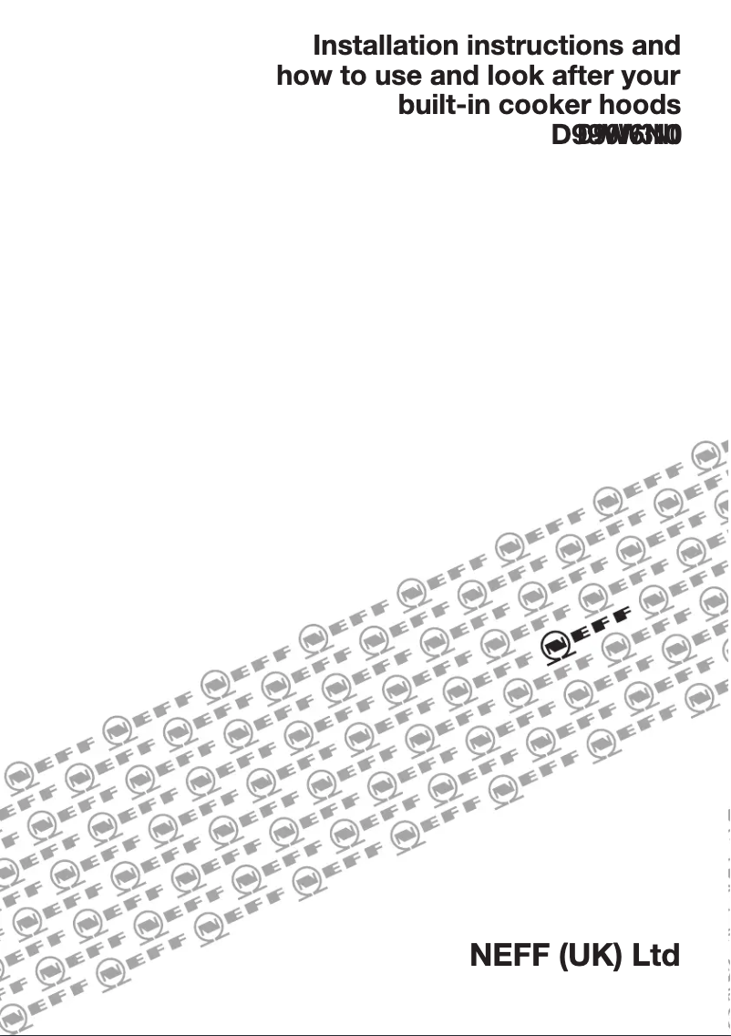 Página 1 del manual Manual de usuario Neff D99W3N0