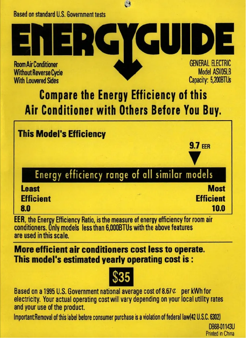 First page image of the manual for ASV05LB