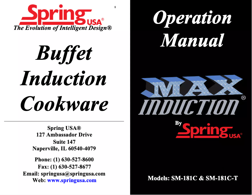 Page n°1 - Manuel utilisateur Spring USA SM-181C