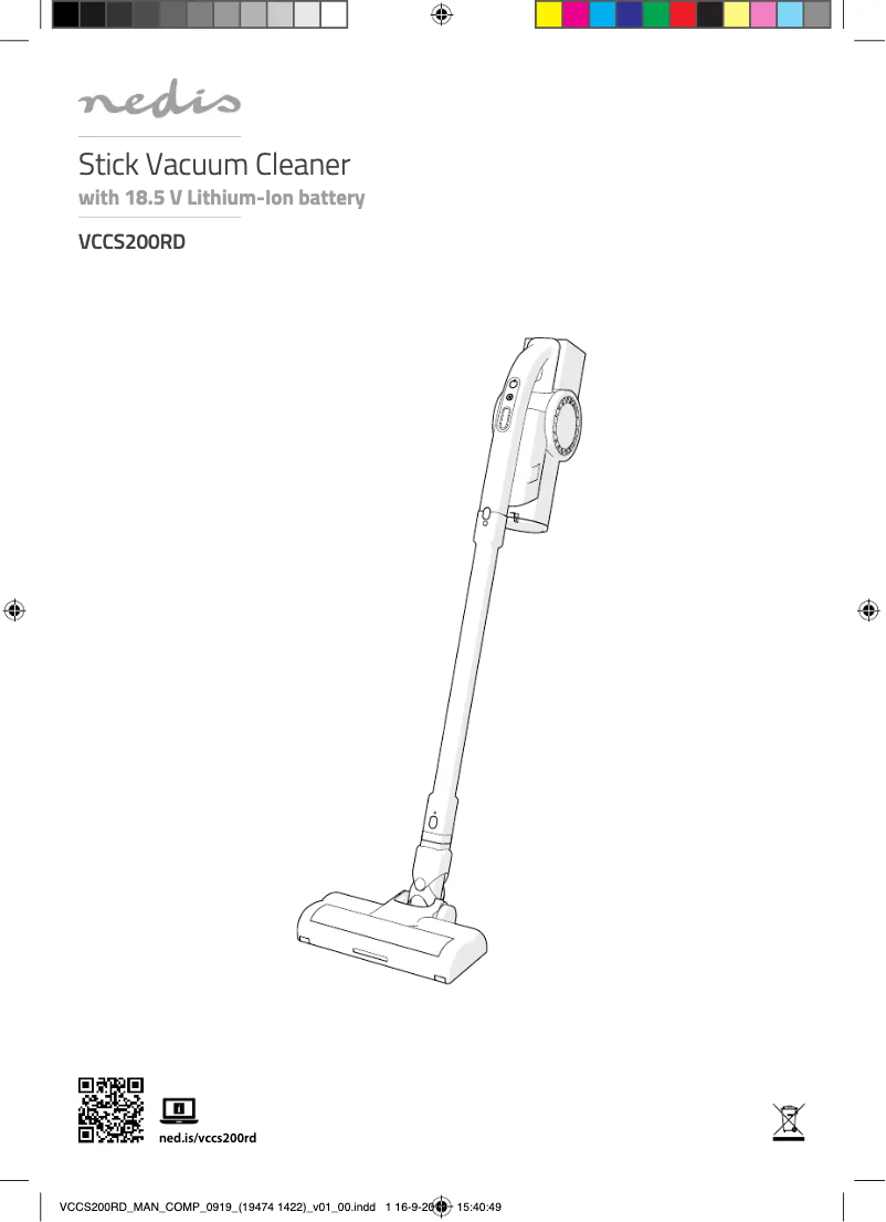 Page 1 de la notice Manuel utilisateur Nedis VCCS200RD