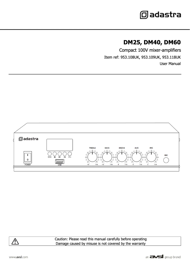 Image de la première page du manuel de l'appareil DM60