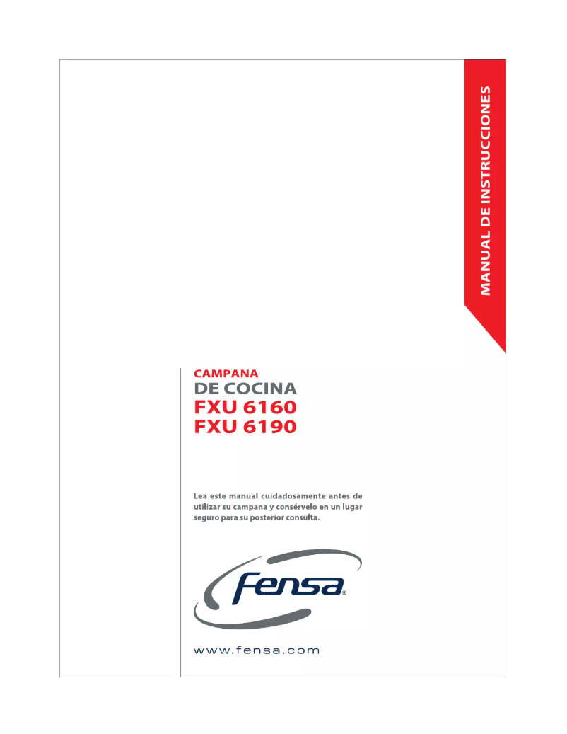 Page n°1 - Manuel utilisateur Fensa FXU 6190