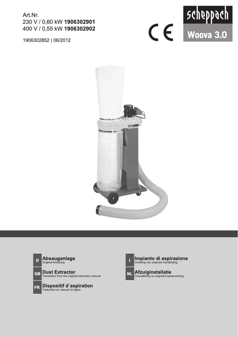 Image de la première page du manuel de l'appareil Woova 3.0