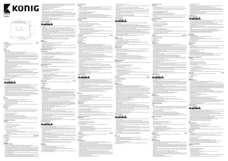 Page 1 de la notice Manuel utilisateur Konig KN-BT20