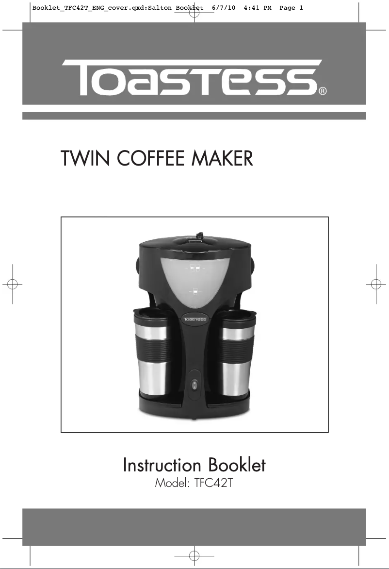 Page 1 de la notice Manuel utilisateur Toastess TFC42T