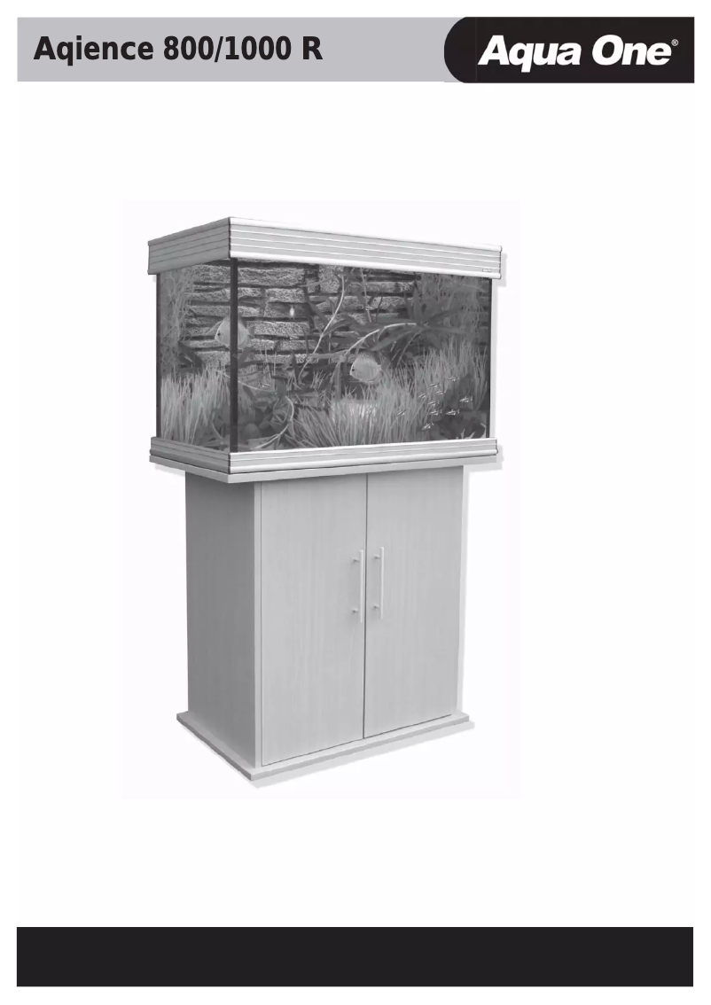Page 1 de la notice Manuel utilisateur Aqua One Aquience 800 R
