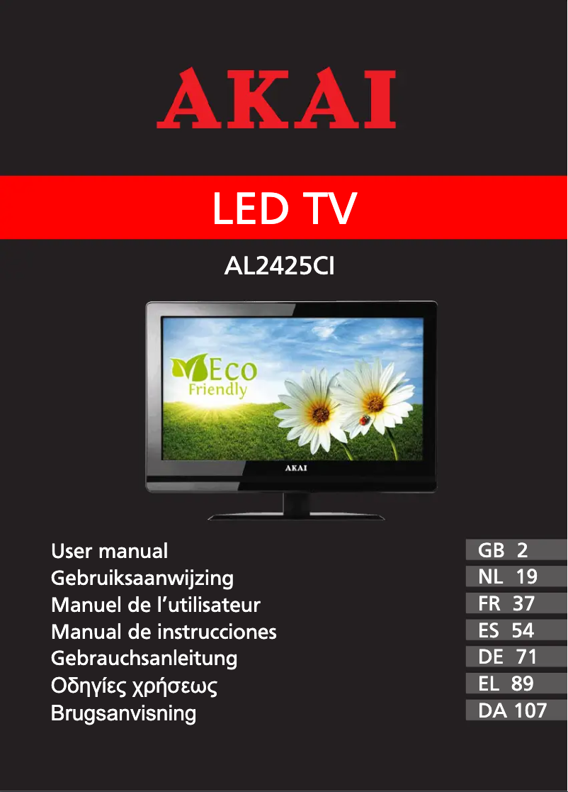 Imagen de la primera página del manual del dispositivo AL2425CI