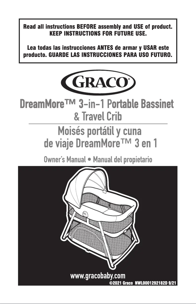 Page n°1 - Manuel utilisateur Graco DreamMore