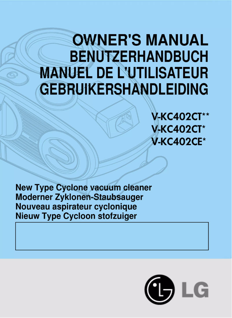 Page n°1 - Manuel utilisateur LG V-KC402CTQU