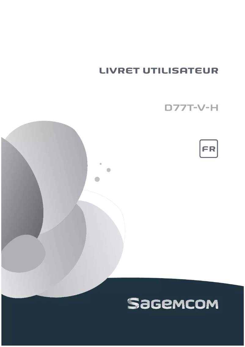 Image de la première page du manuel de l'appareil D77T