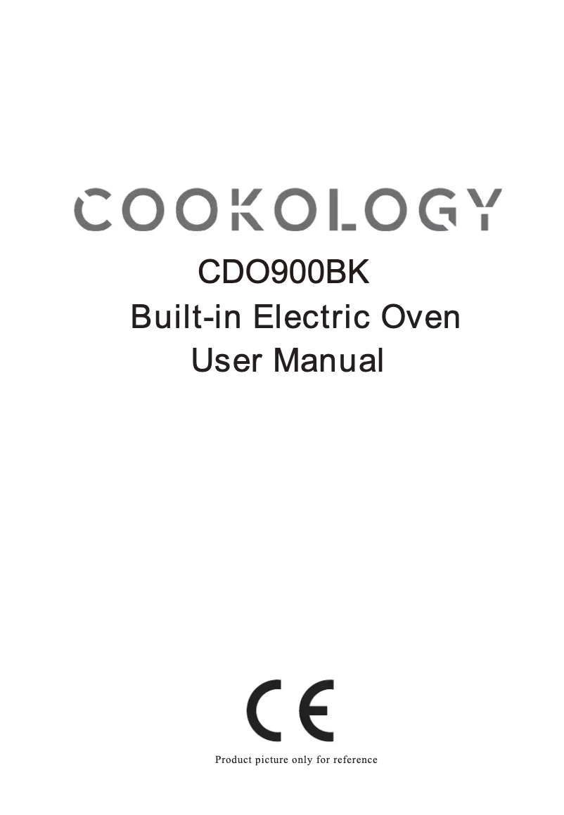 Page 1 de la notice Manuel utilisateur Cookology CDO900BK