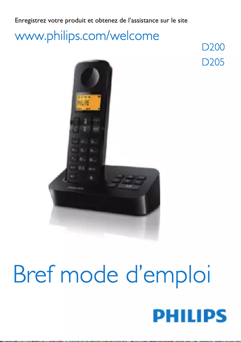 Page 1 of the manual User Manual Philips D2052WT