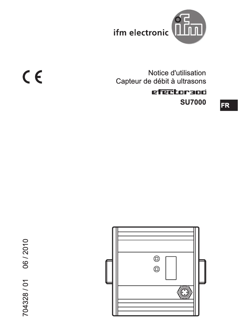 Page n°1 - Manuel utilisateur IFM SU7010