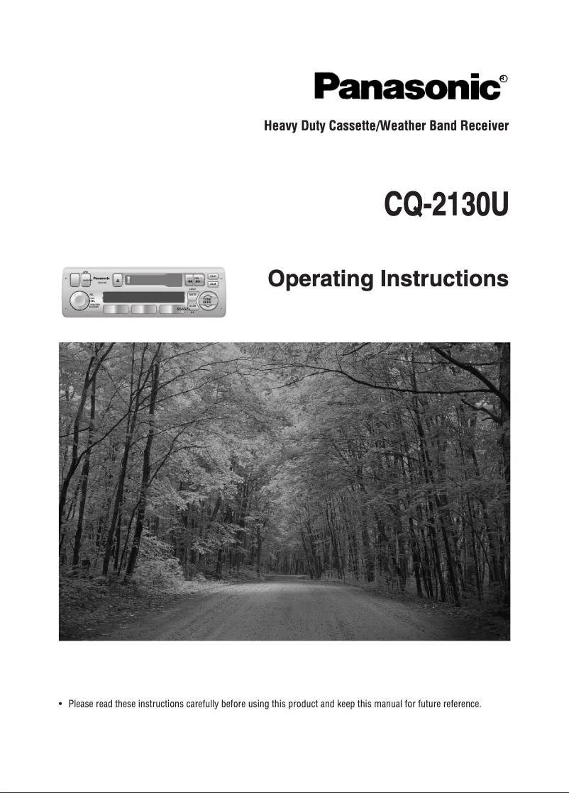Page 1 de la notice Manuel utilisateur Panasonic CQ-2130U