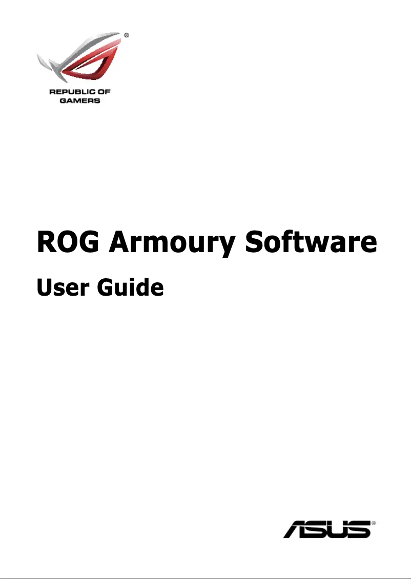 Page 1 de la notice Manuel utilisateur Asus ROG Sica