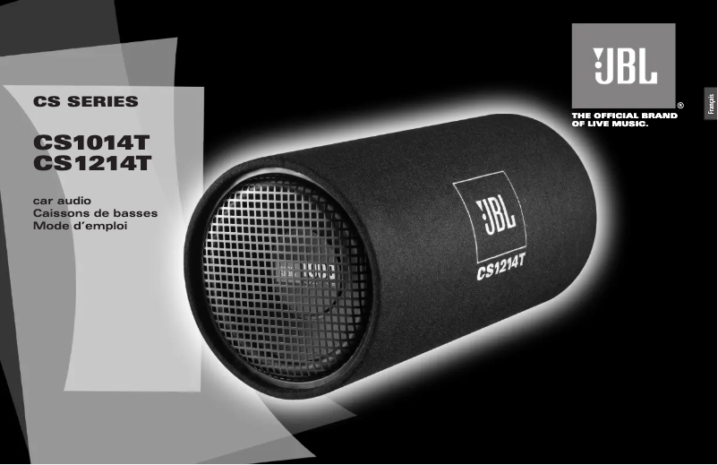 Page n°1 - Manuel utilisateur JBL CS1214T