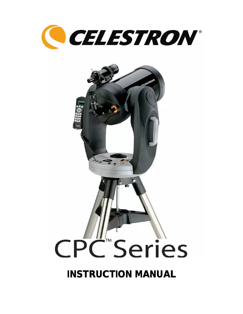 Page n°1 - Manuel utilisateur Celestron CPC 800 XLT