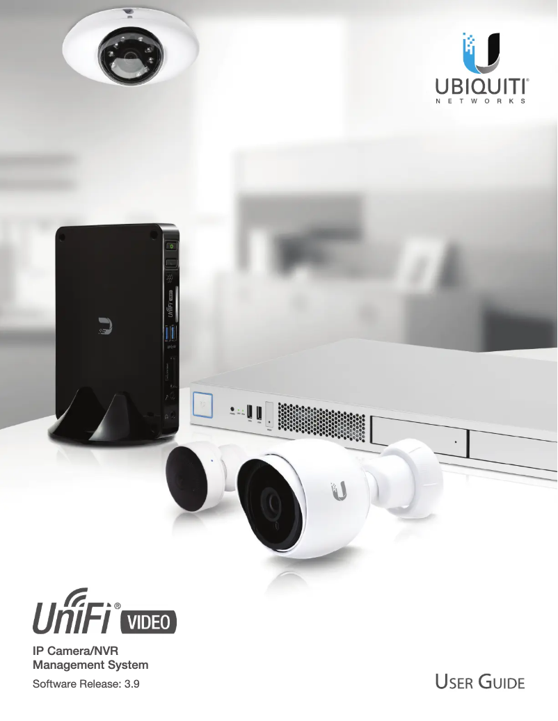 Page n°1 - Manuel utilisateur Ubiquiti Networks UniFi UVC-G3-PRO